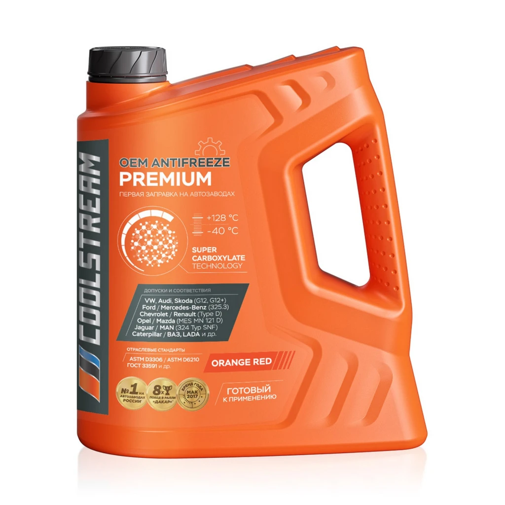 Антифриз CoolStream Premium G12+ оранжевый -40°С 5 кг