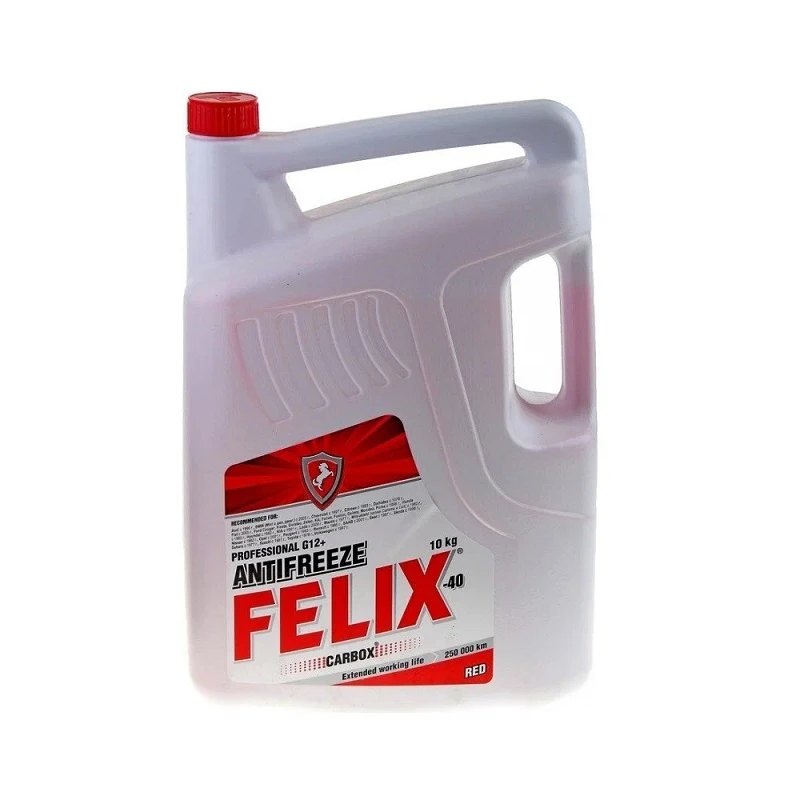 Антифриз Felix Carbox G12+ красный -40°С 10 кг