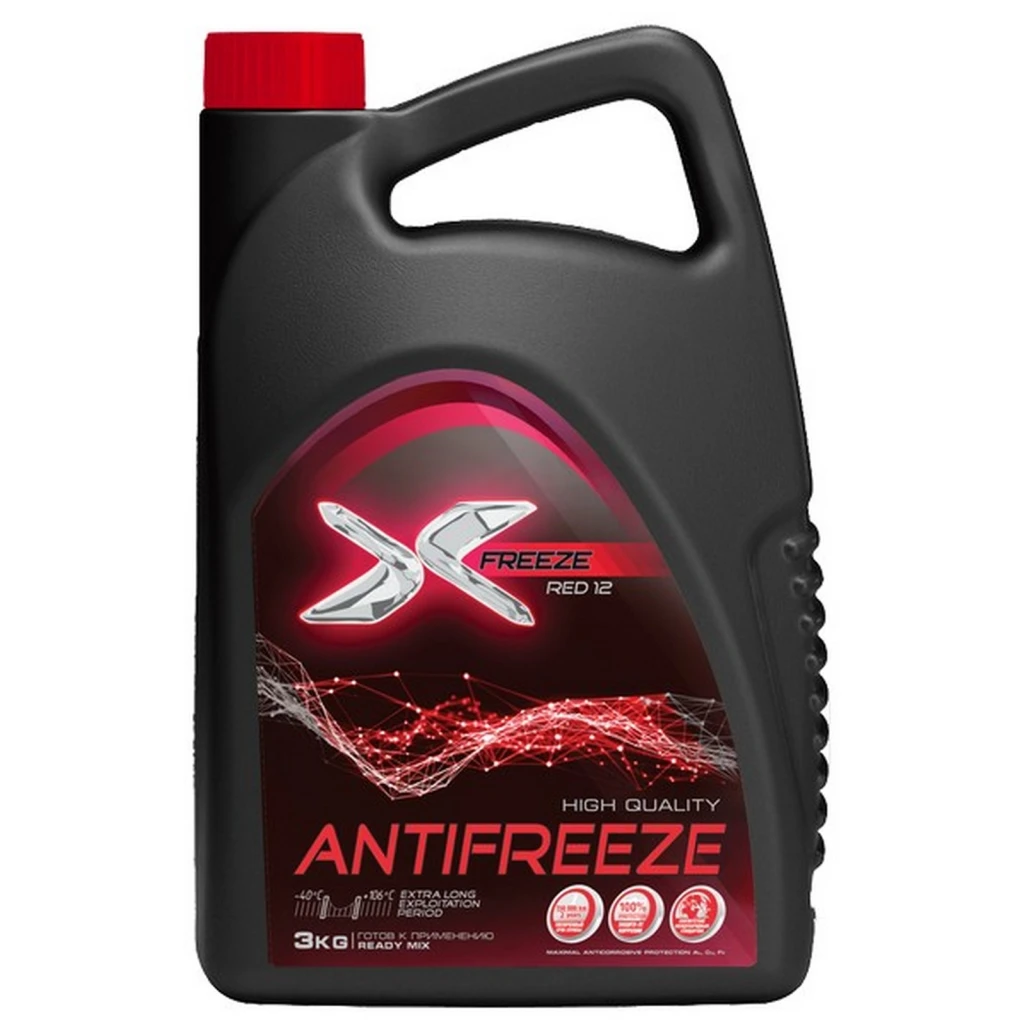 Антифриз X-Freeze Red G11 красный -40°С 3 кг