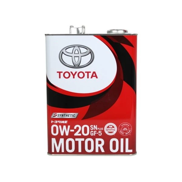 Моторное масло Toyota SN Plus 0W-20 синтетическое 4 л
