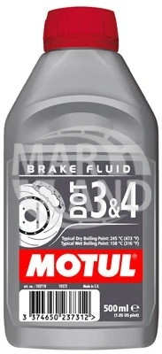 Тормозная жидкость Motul Brake Fluid DOT-3|DOT-4 0,5 л