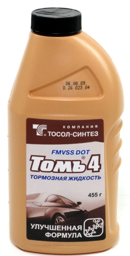 Тормозная жидкость Тосол-синтез Томь 4 DOT-4 0,455 л