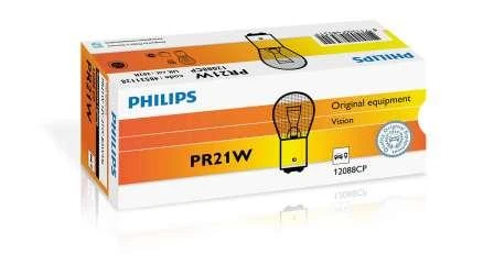 Лампа подсветки Philips 12088CP PR21W 12V 21W красная, 1