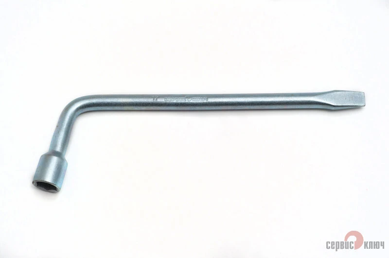 Ключ балонный Г-образный (17) "Сервис Ключ" (L-375 мм, кованый)