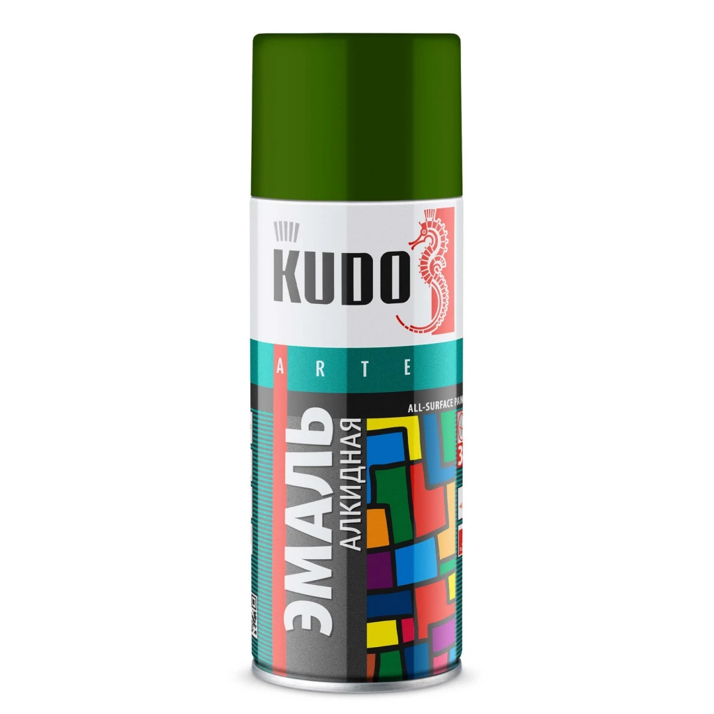 Краска "KUDO" зеленая листва (520 мл) (аэрозоль)