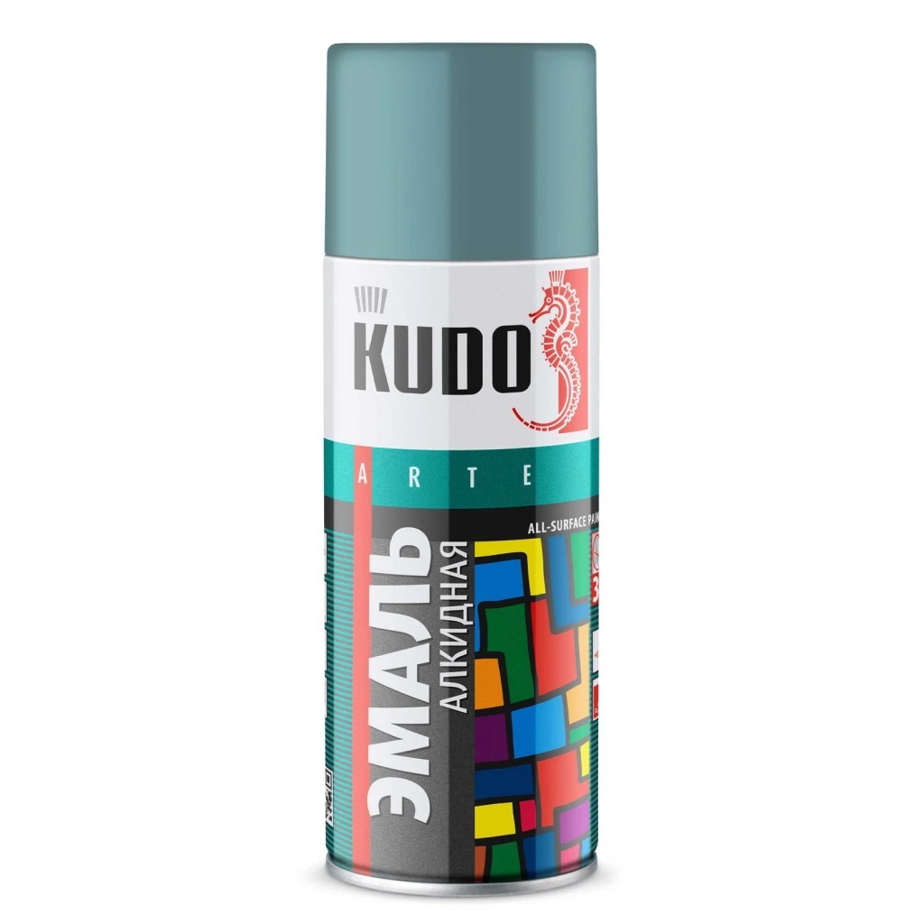 Краска "KUDO" серо-голубая (520 мл) (аэрозоль)
