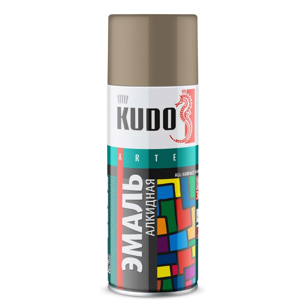 Краска "KUDO" серо-бежевая (520 мл) (аэрозоль)