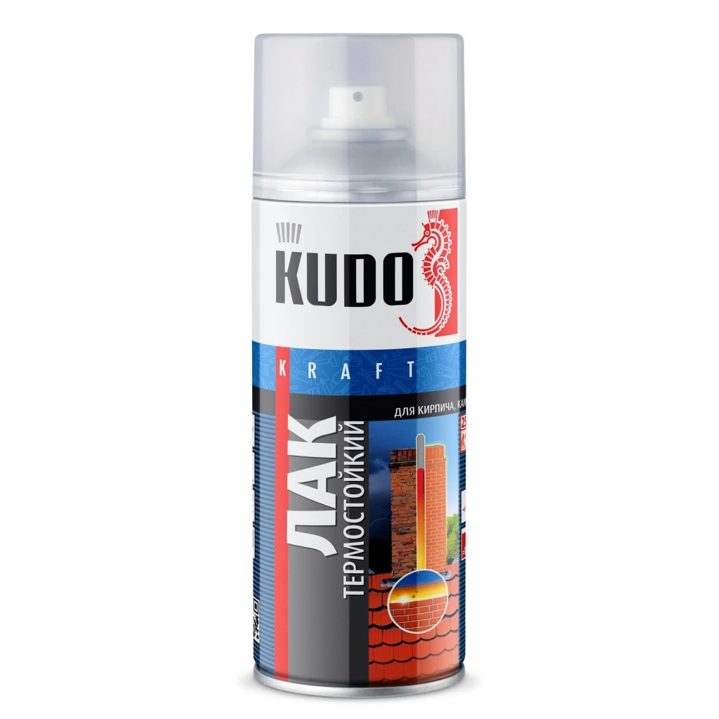 Лак термостойкий "KUDO" (520 мл) (аэрозоль)