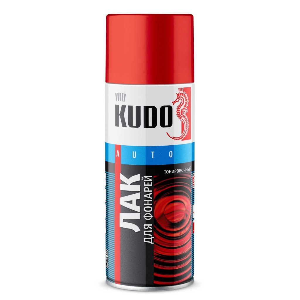 Лак акриловый "KUDO" черный (520 мл) (для тонировки фонарей ) (аэрозоль)