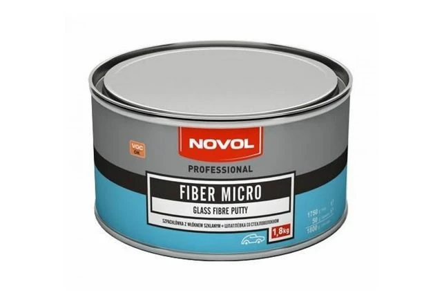 Шпатлевка Novol Fiber Micro со стекловолокном 1,8 кг