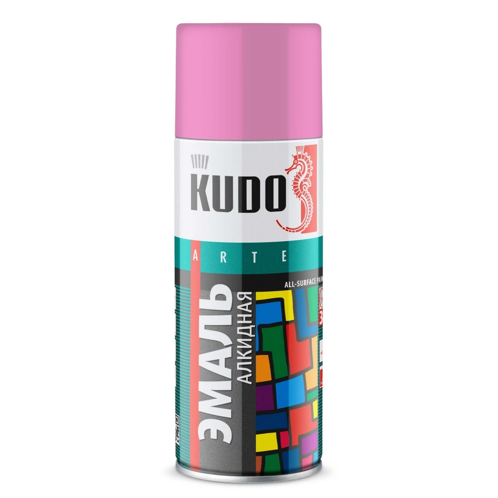 Краска "KUDO" розовая (520 мл) (аэрозоль)