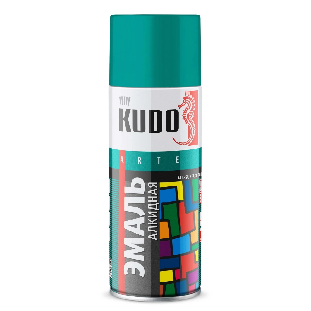 Краска "KUDO" бирюзовая (520 мл) (аэрозоль)
