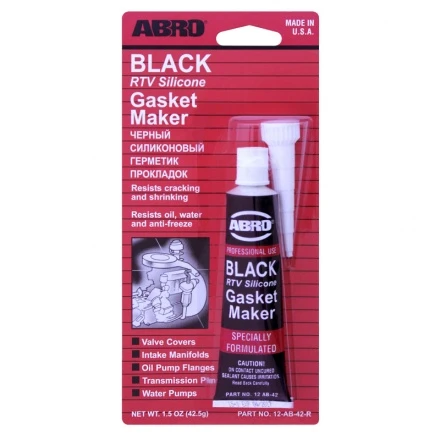 Герметик прокладка "ABRO" (42,5 г) (черный)