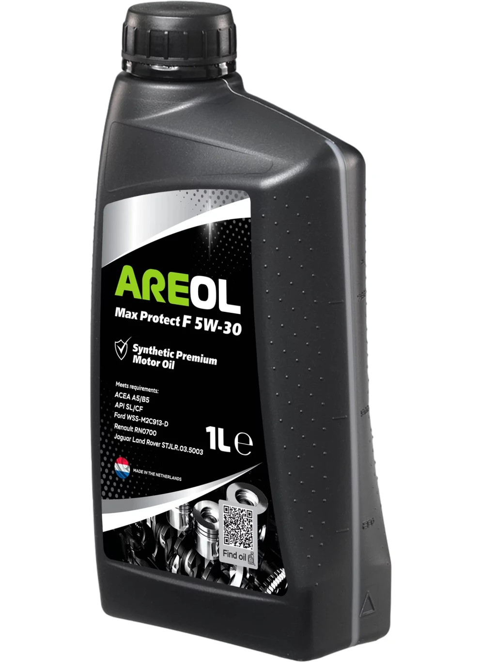 Моторное масло AREOL Max Protect F 5W-30 синтетическое 1 л