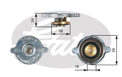 Крышка радиатора GATES RC125