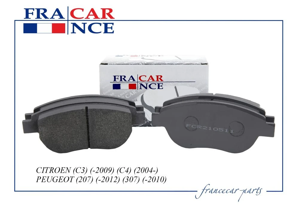 Колодка дискового тормоза перед FranceCar FCR210511