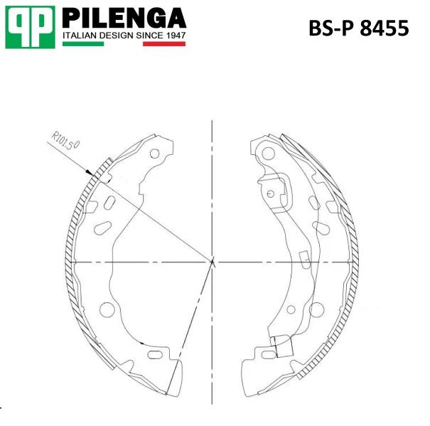 Колодки барабанные Pilenga BS-P 8455
