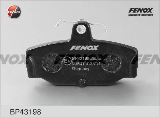 Колодки тормозные дисковые Fenox BP43198