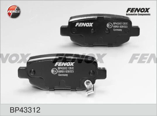 Колодки тормозные дисковые Fenox BP43312