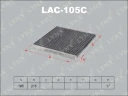 Фильтр салона угольный LYNXauto LAC-105C