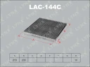 Фильтр салона угольный LYNXauto LAC-144C