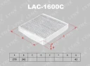 Фильтр салона угольный LYNXauto LAC-1600C
