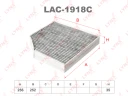 Фильтр салона угольный LYNXauto LAC-1918C