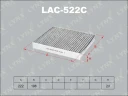 Фильтр салона угольный LYNXauto LAC-522C