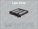 Фильтр салона угольный LYNXauto LAC-323C