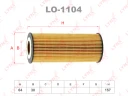 Фильтр масляный LYNXauto LO-1104