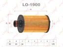 Фильтр масляный LYNXauto LO-1900