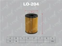 Фильтр масляный LYNXauto LO-204