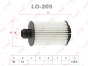 Фильтр масляный LYNXauto LO-209