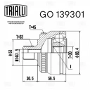ШРУС наружный Trialli GO 139301 комплект