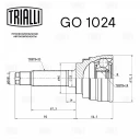 ШРУС наружный Trialli GO 051325 комплект