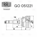 ШРУС наружный Trialli GO 051221 комплект
