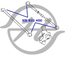 Сайлентблок задней поперечной тяги Hanse HR822450