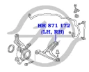Сайлентблок переднего рычага задний Hanse HR871172