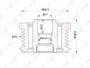 Шкив генератора с обгонной муфтой LYNXauto PA-1048
