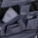 Защита спинки сиденья "SKYWAY" органайзер ПВХ серый (7 карманов)