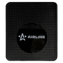 Коврик на панель приборов противоскользящий (138х160 мм) "AIRLINE" (большой, черный)