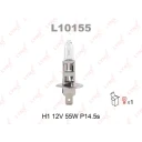 Лампа галогенная LYNXauto L10155 H1 (P14.5S) 12В 55Вт 1 шт