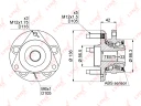 Ступица передняя в сборе LYNXauto WH-1100