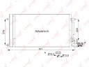 Радиатор кондиционера с осушителем LYNXauto RC-0095