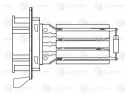 Резистор вентилятора отопителя Luzar LFR 0997