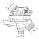 Термостат Mahle/Knecht TM1497