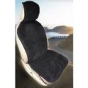 Накидка на сиденье искусственный мех/натуральный мех черный (Арктика 60%) (1 шт.)