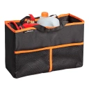 Органайзер-сумка в багажник (37х24х15 см) "AIRLINE" черный/оранжевый (складной)