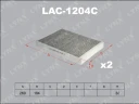 Фильтр салона угольный LYNXauto LAC-1204C