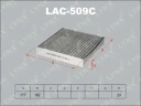 Фильтр салона угольный LYNXauto LAC-509C